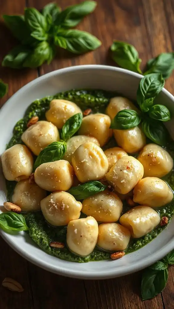 pesto ricotta gnocchi recipe