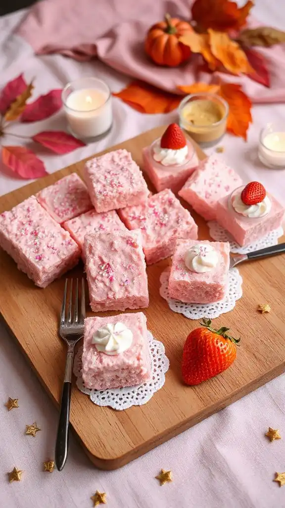 pink marshmallow rice krispies