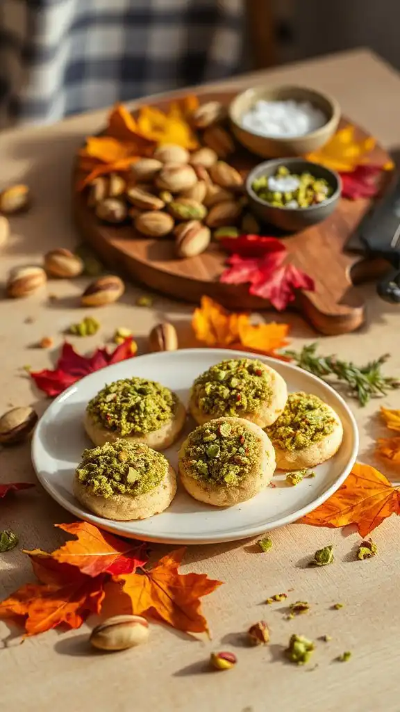 pistachio crumble dessert topping