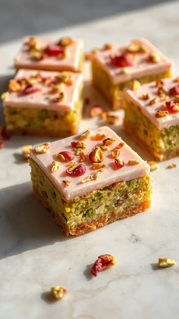 pistachio rosewater dessert bites