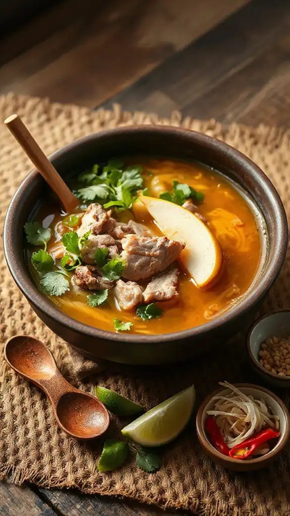 pork and pear soup