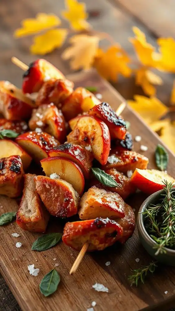 pork apple skewers recipe