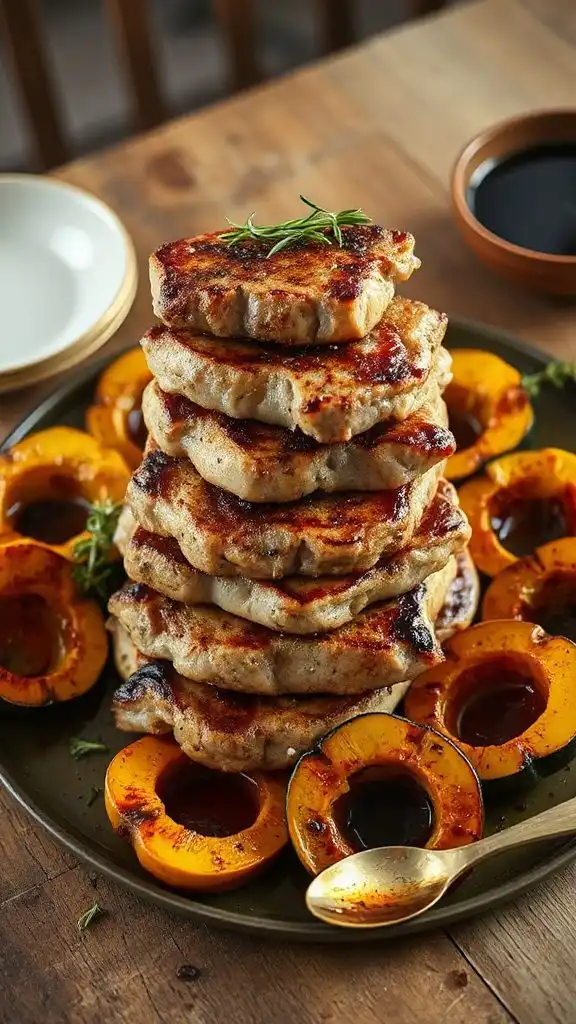 pork chops with acorn squash