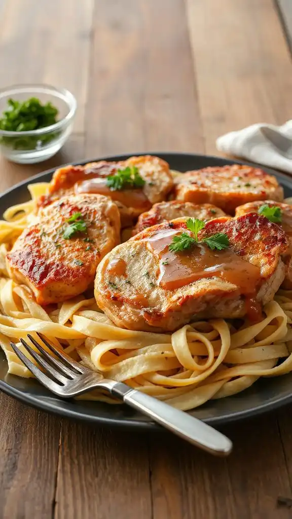 pork chops with egg noodles pork chops with egg noodles