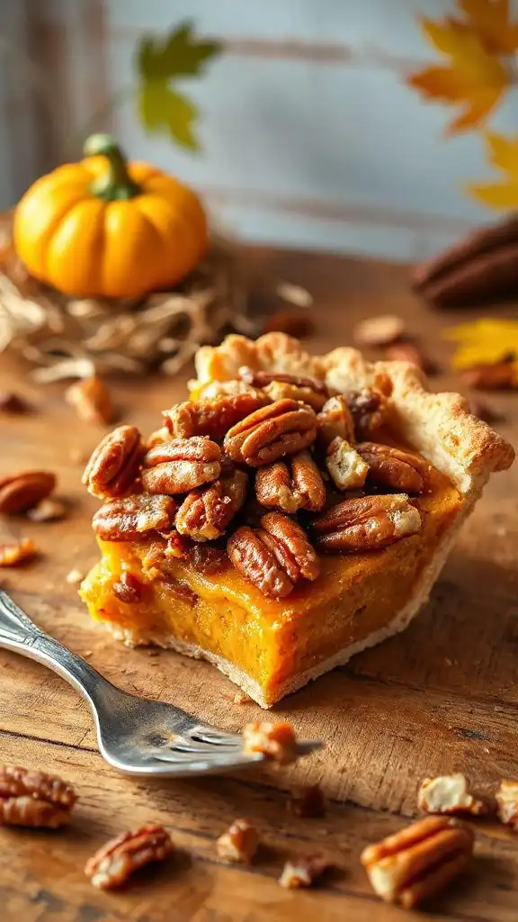 praline pumpkin pecan pie recipe praline pumpkin pecan pie recipe