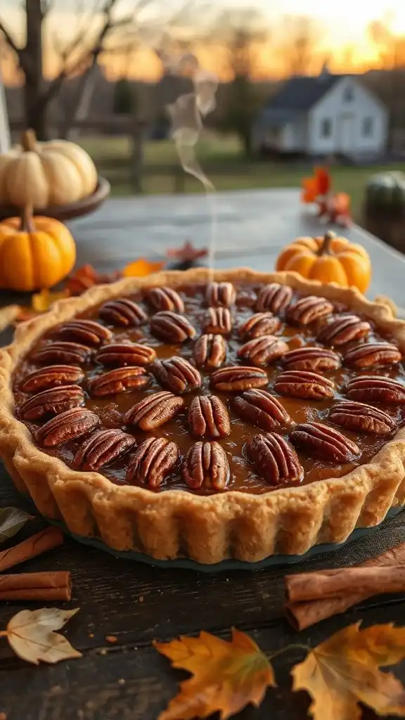 praline pumpkin pecan pie recipe praline pumpkin pecan pie recipe