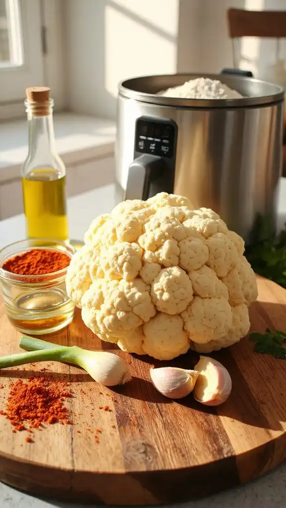 prepare cauliflower for frying