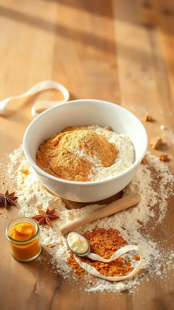 prepare dry ingredients evenly