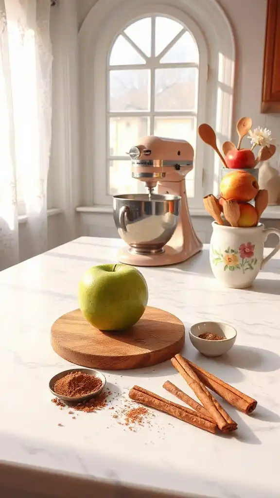 prepare kitchen for baking