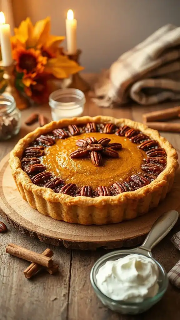 prepare praline pumpkin pecan pie prepare praline pumpkin pecan pie