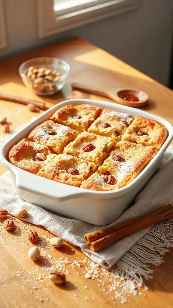 preparing the baking dish