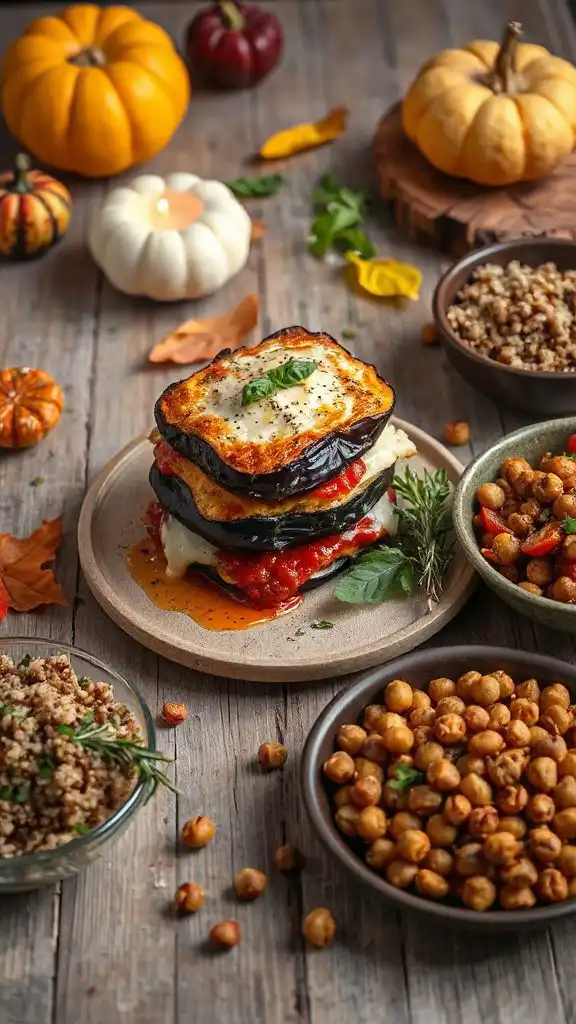 protein packed eggplant parmesan