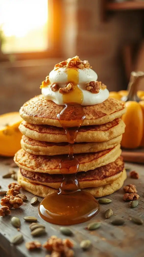 protein packed pumpkin pancakes