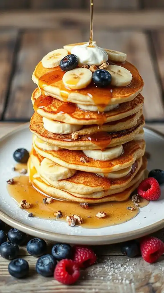 protein rich banana pancakes
