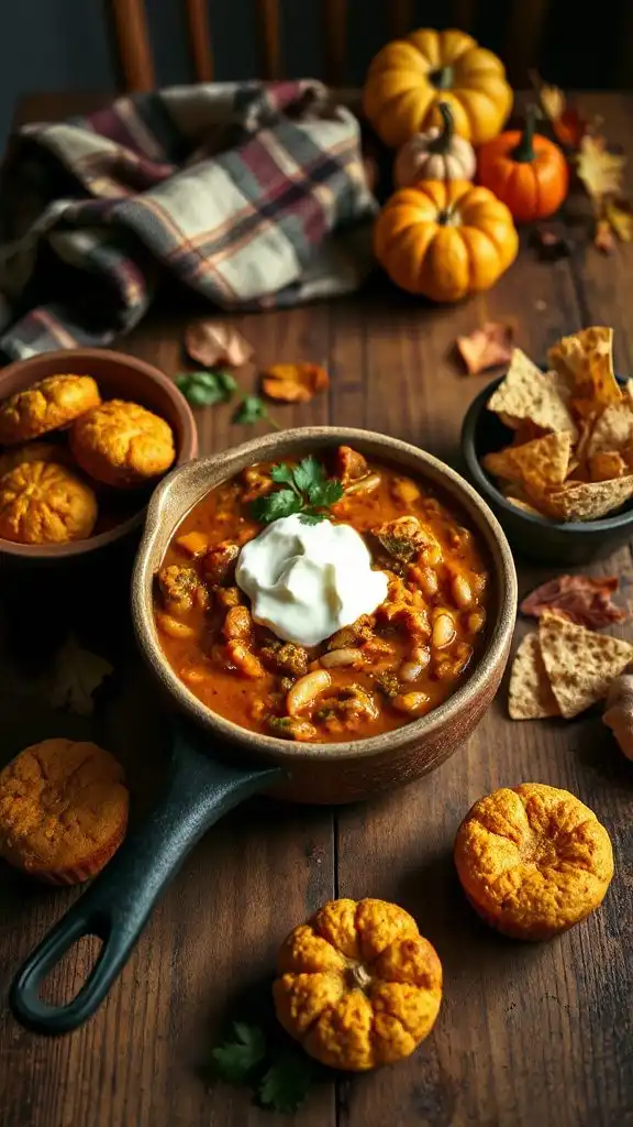 pumpkin and white bean chili