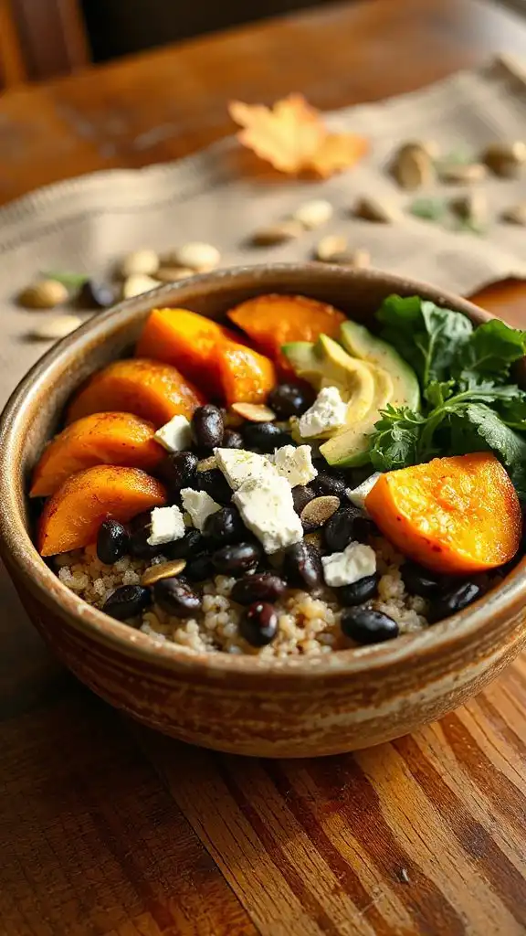 pumpkin black bean bowl pumpkin black bean bowl