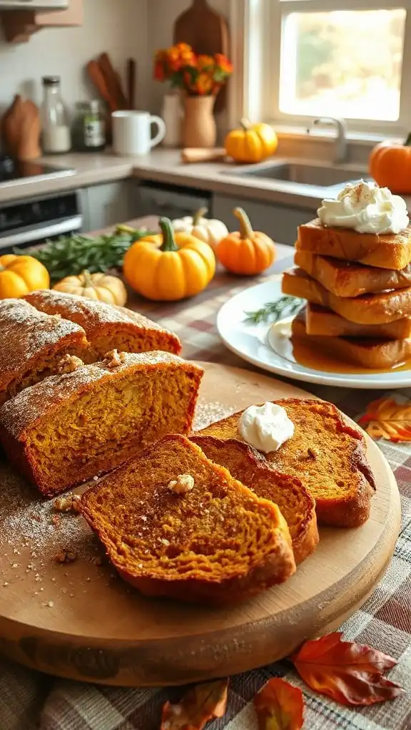 pumpkin bread french toast
