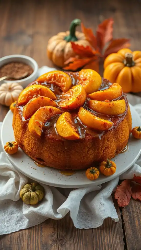 pumpkin caramelized upside down cake