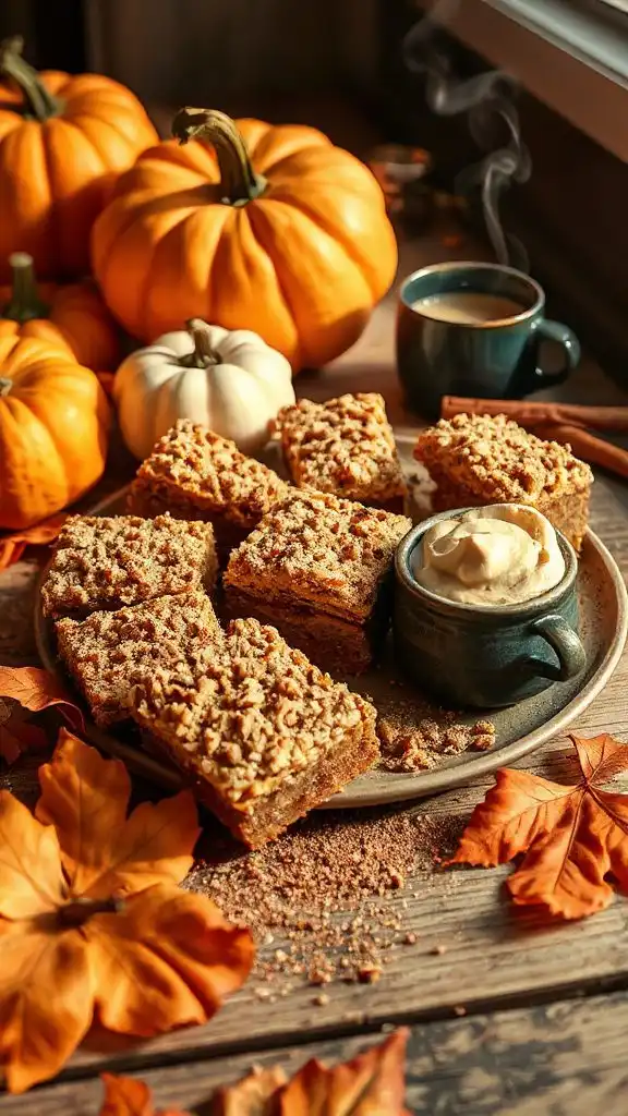 pumpkin chai crumble dessert