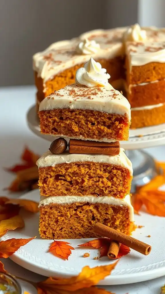 pumpkin chai layered dessert