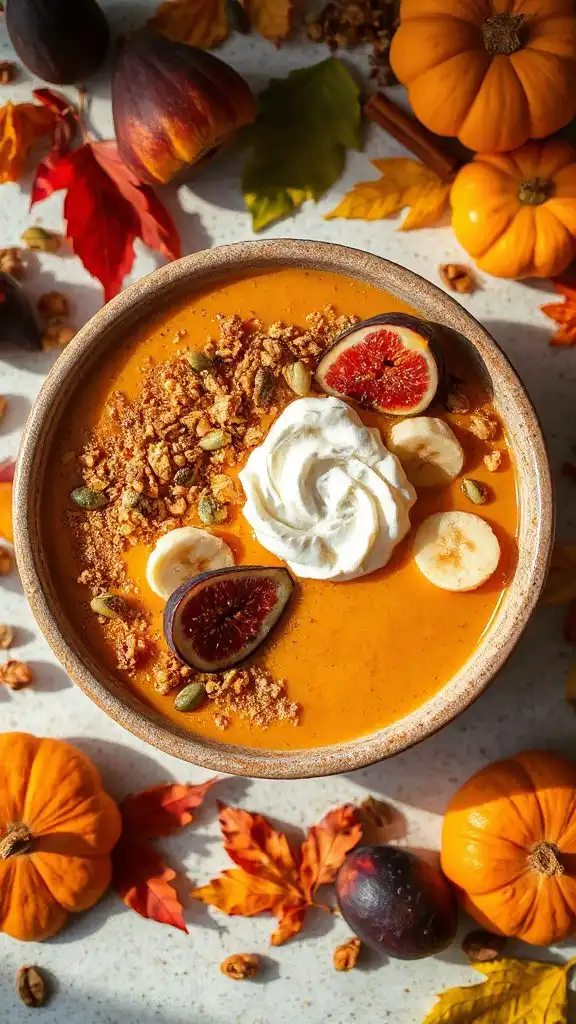 pumpkin chai smoothie bowl