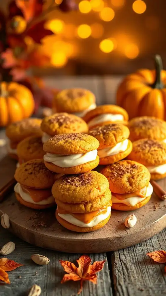 pumpkin chai whoopie pies