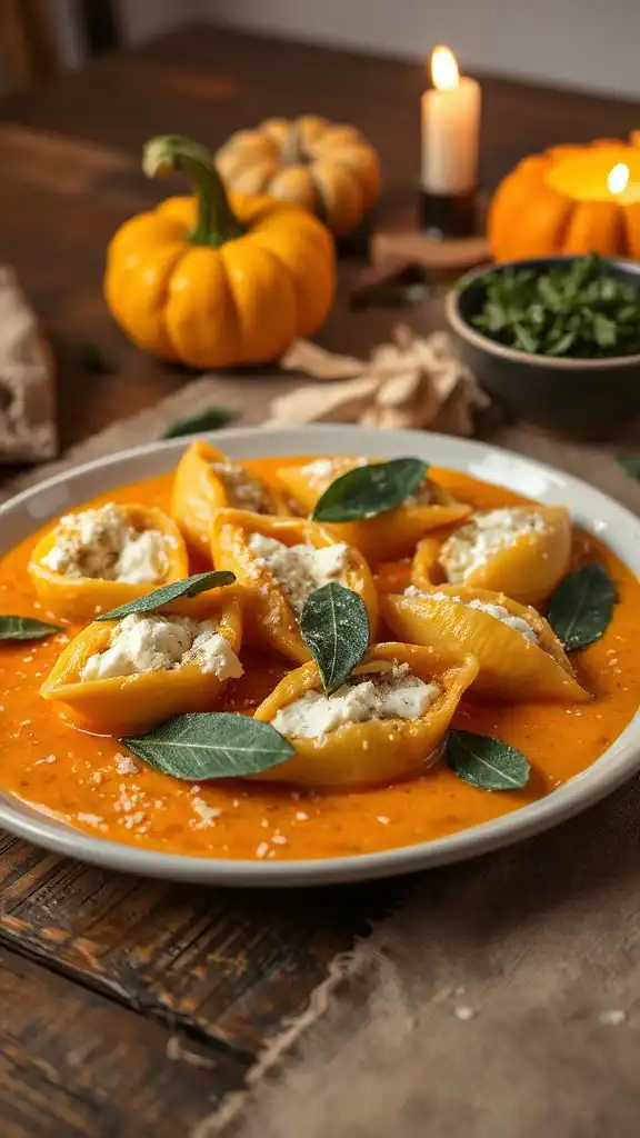 pumpkin cheese stuffed shells pumpkin cheese stuffed shells