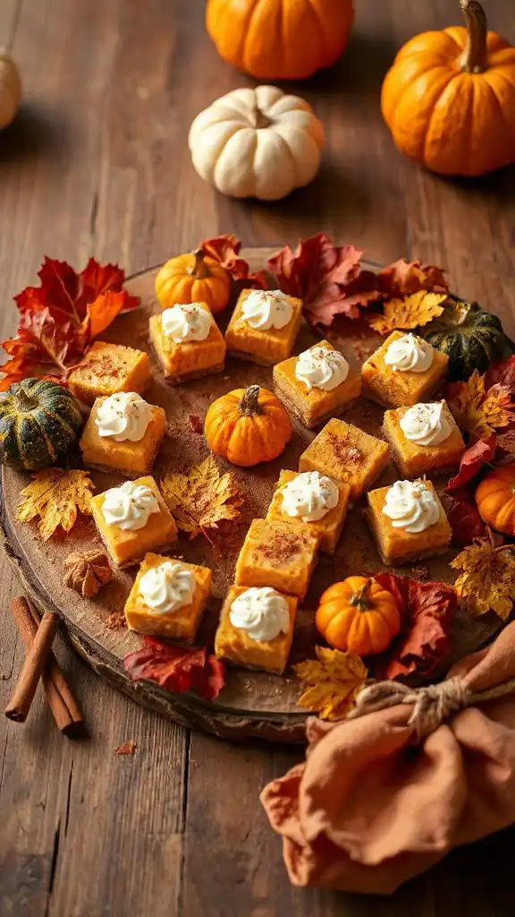 pumpkin cheesecake bite sized treats