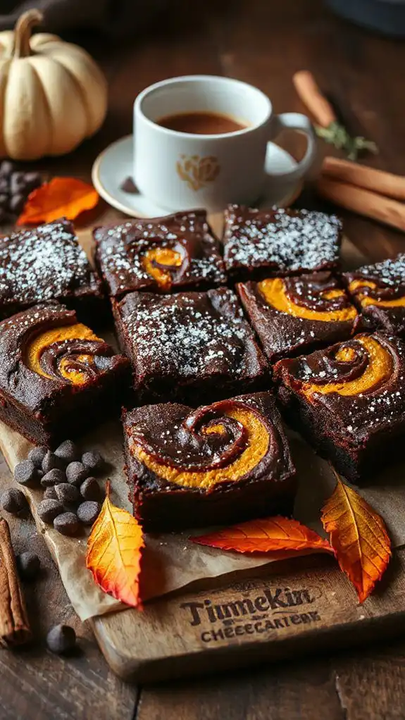 pumpkin cheesecake brownies recipe