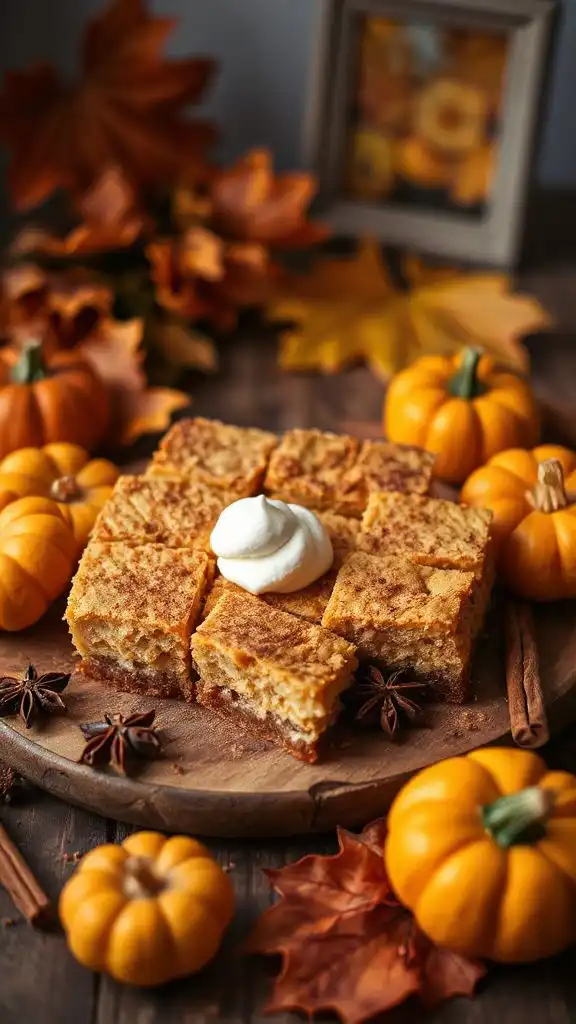 pumpkin cheesecake dessert bars