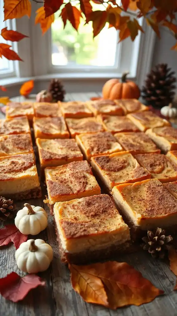 pumpkin cheesecake graham bars