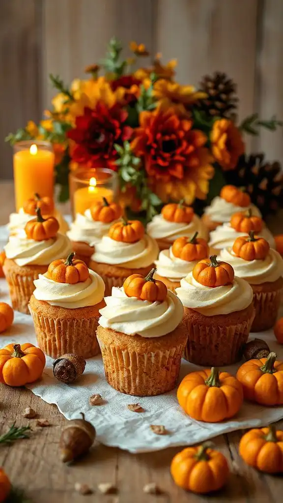 pumpkin cheesecake mini cupcakes