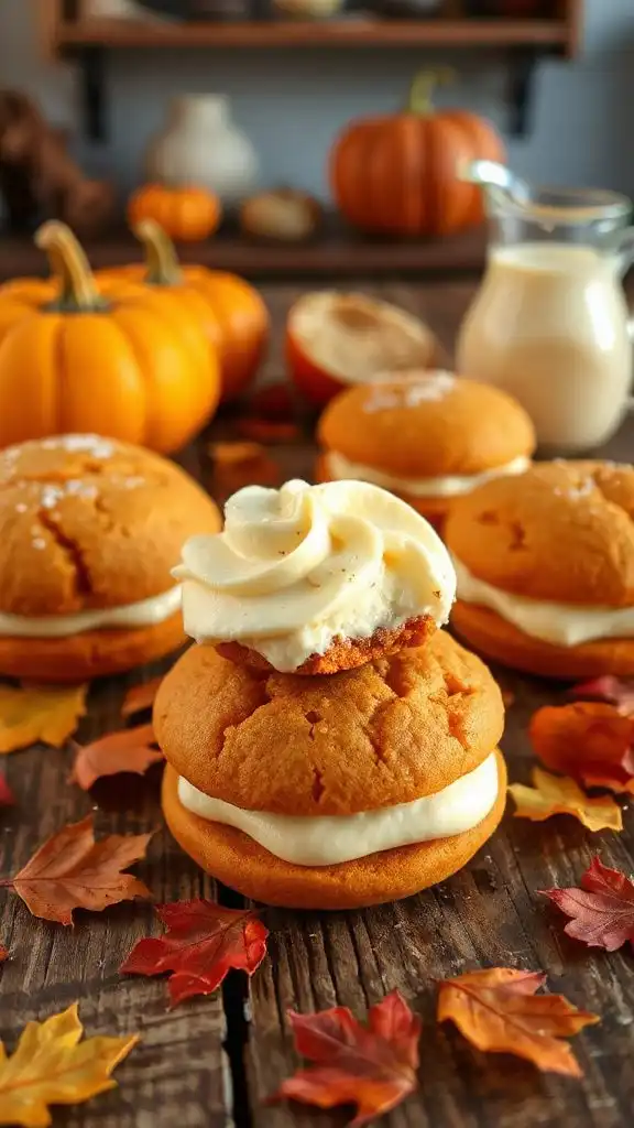 pumpkin cheesecake whoopie pies