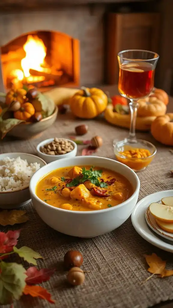 pumpkin chickpea coconut curry