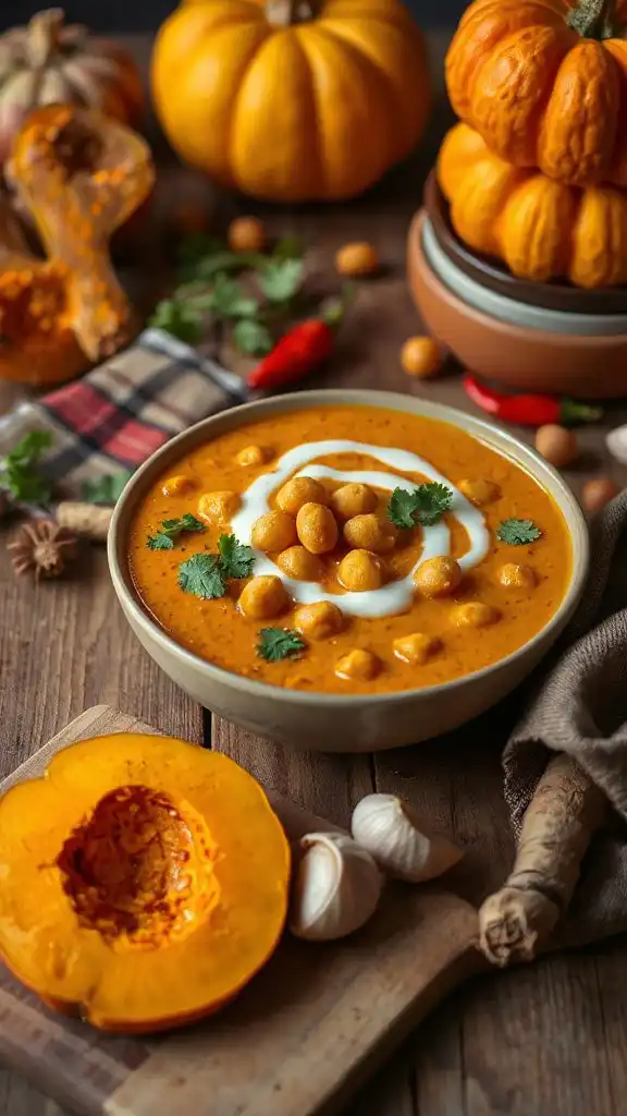 pumpkin chickpea curry recipe