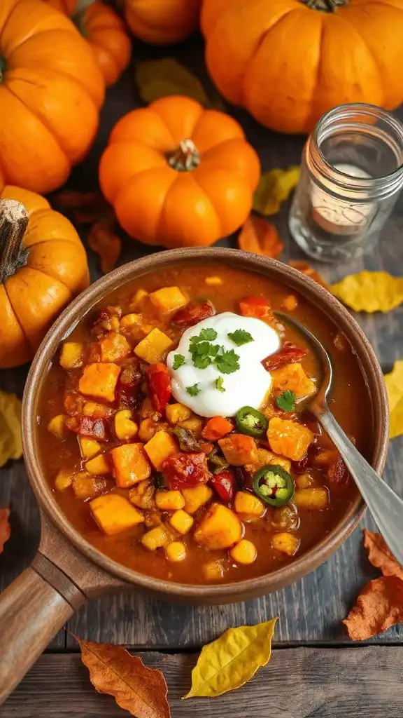 pumpkin chili with veggies pumpkin chili with veggies