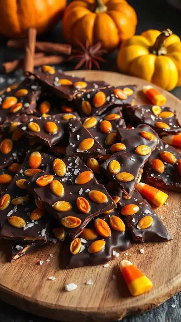 pumpkin chocolate caramel bark pumpkin chocolate caramel bark