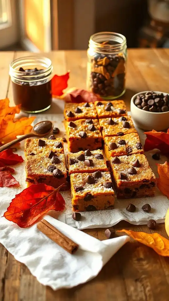 pumpkin chocolate chip bars