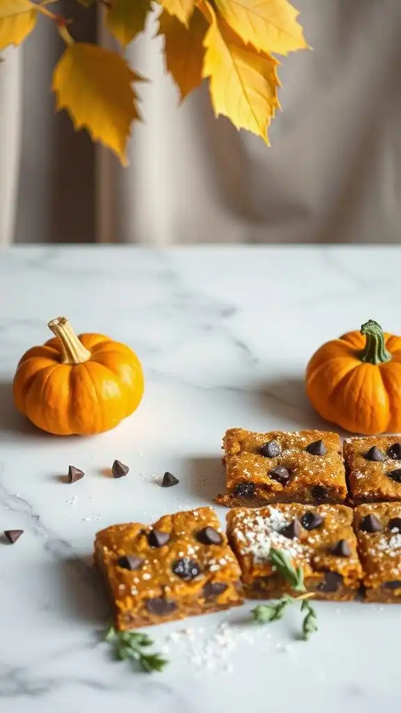pumpkin chocolate chip bars