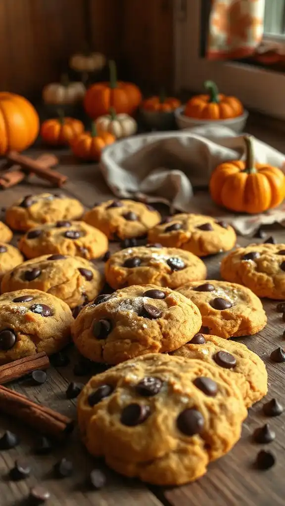 pumpkin chocolate chip cookies
