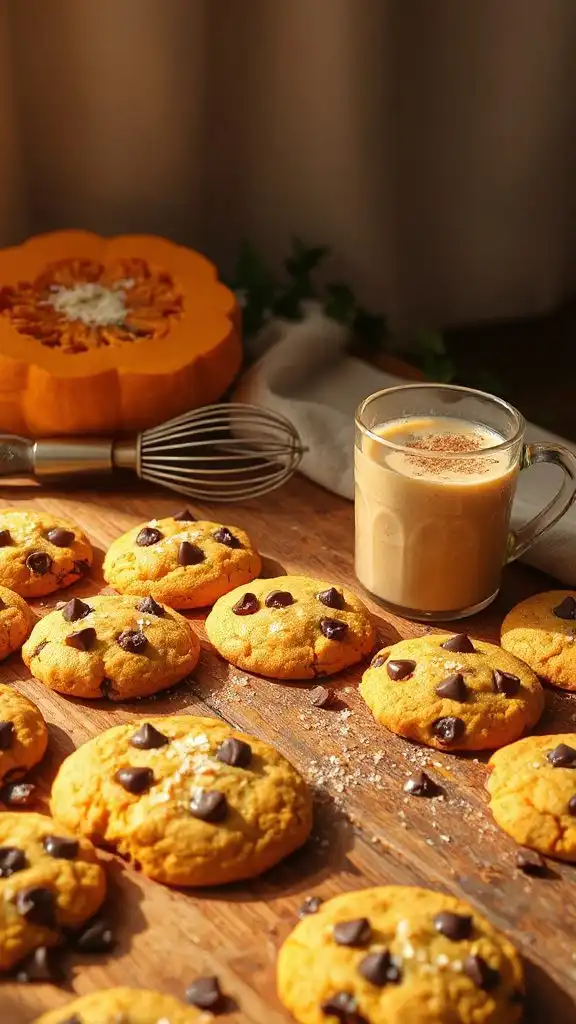 pumpkin chocolate chip cookies