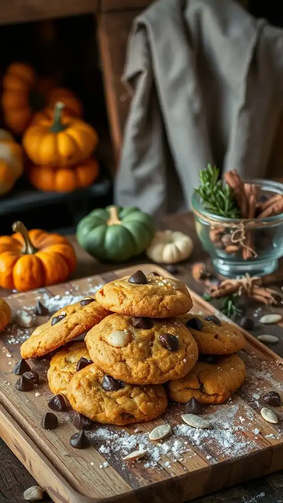 pumpkin chocolate chip cookies