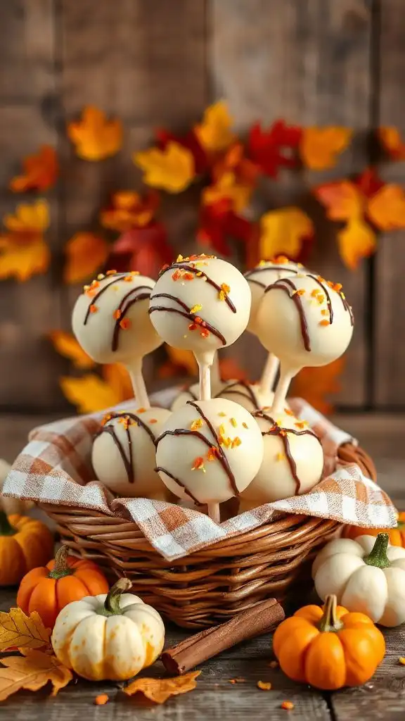 pumpkin chocolate cookie pops