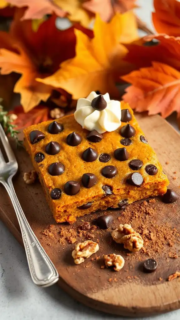 pumpkin chocolate protein bars