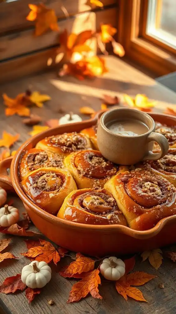 pumpkin cinnamon roll casserole