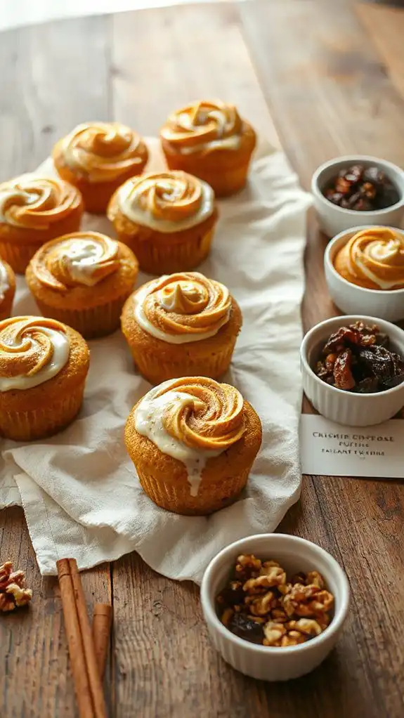 pumpkin coffee cake muffins