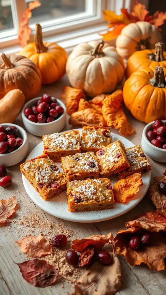 pumpkin cranberry bar recipe