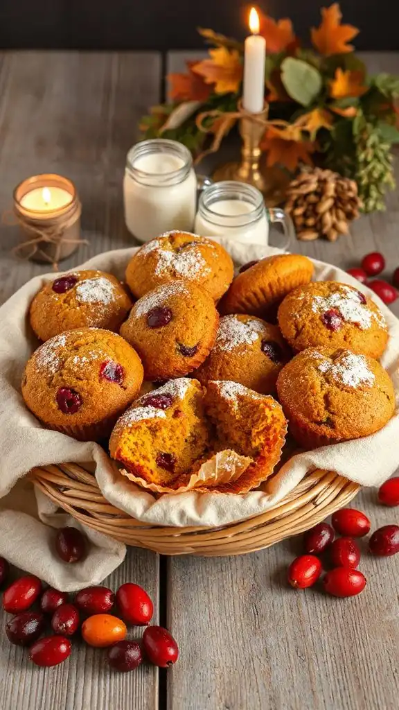 pumpkin cranberry muffin recipe