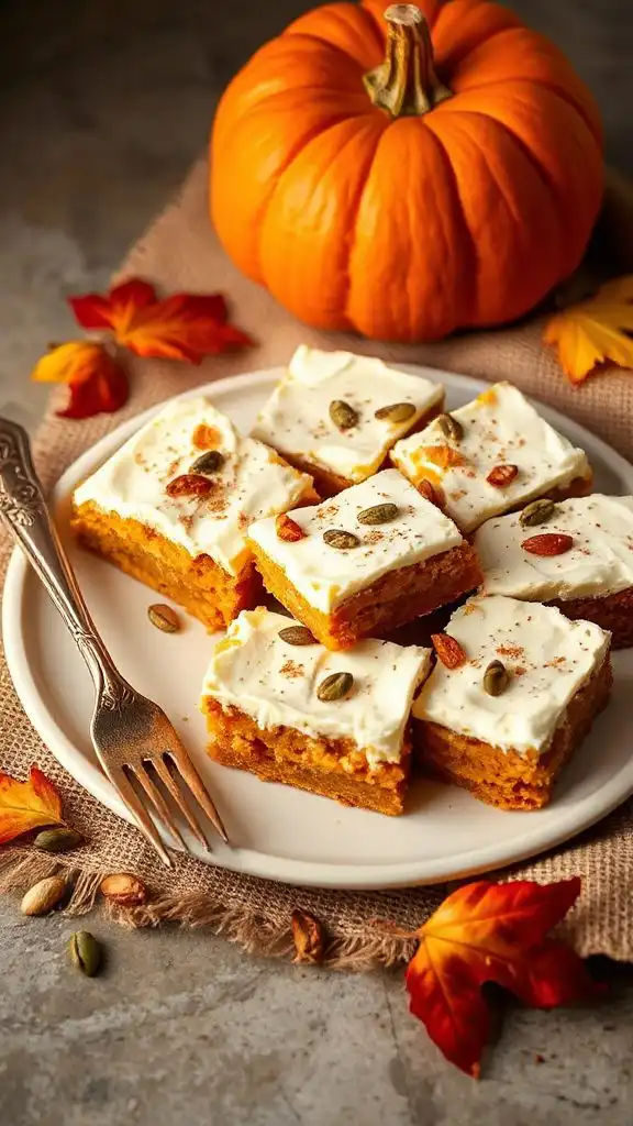 pumpkin cream cheese bars