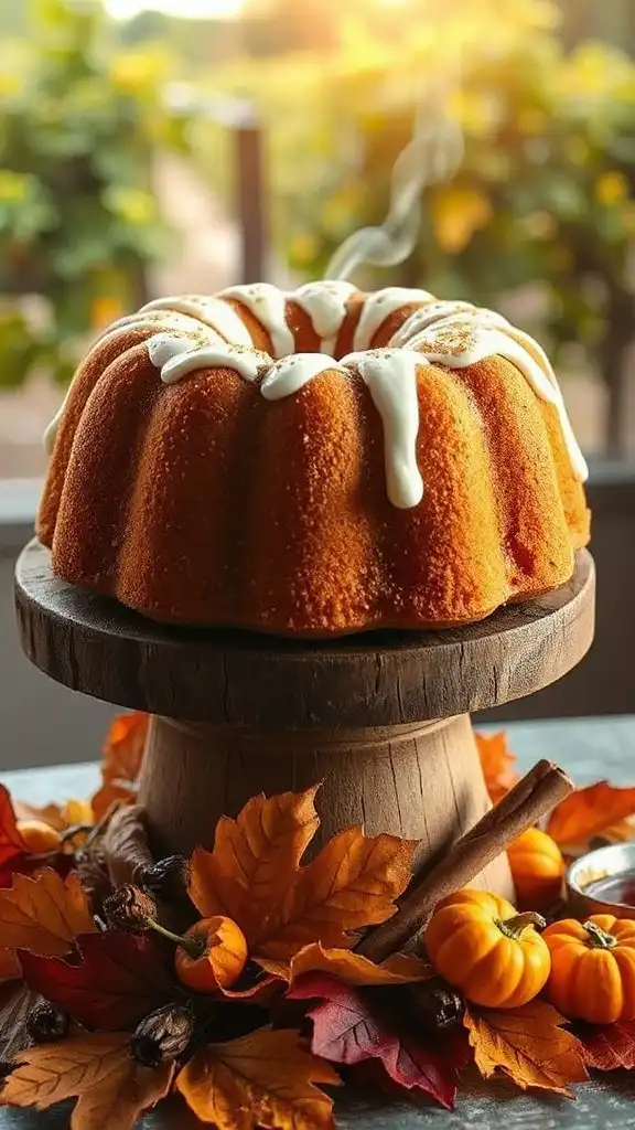 pumpkin cream cheese bundt cake